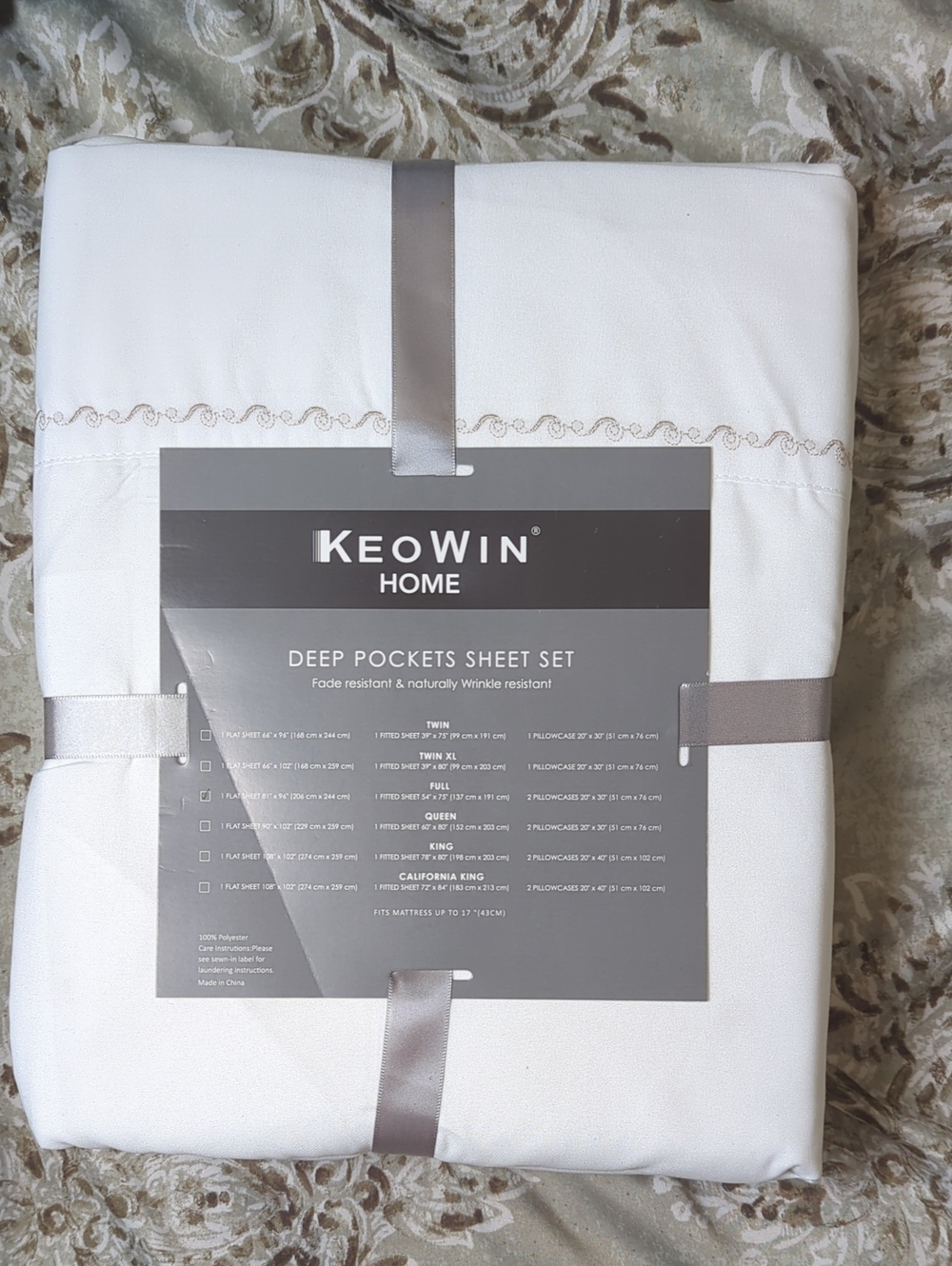 White Deep Pockets Sheet Set